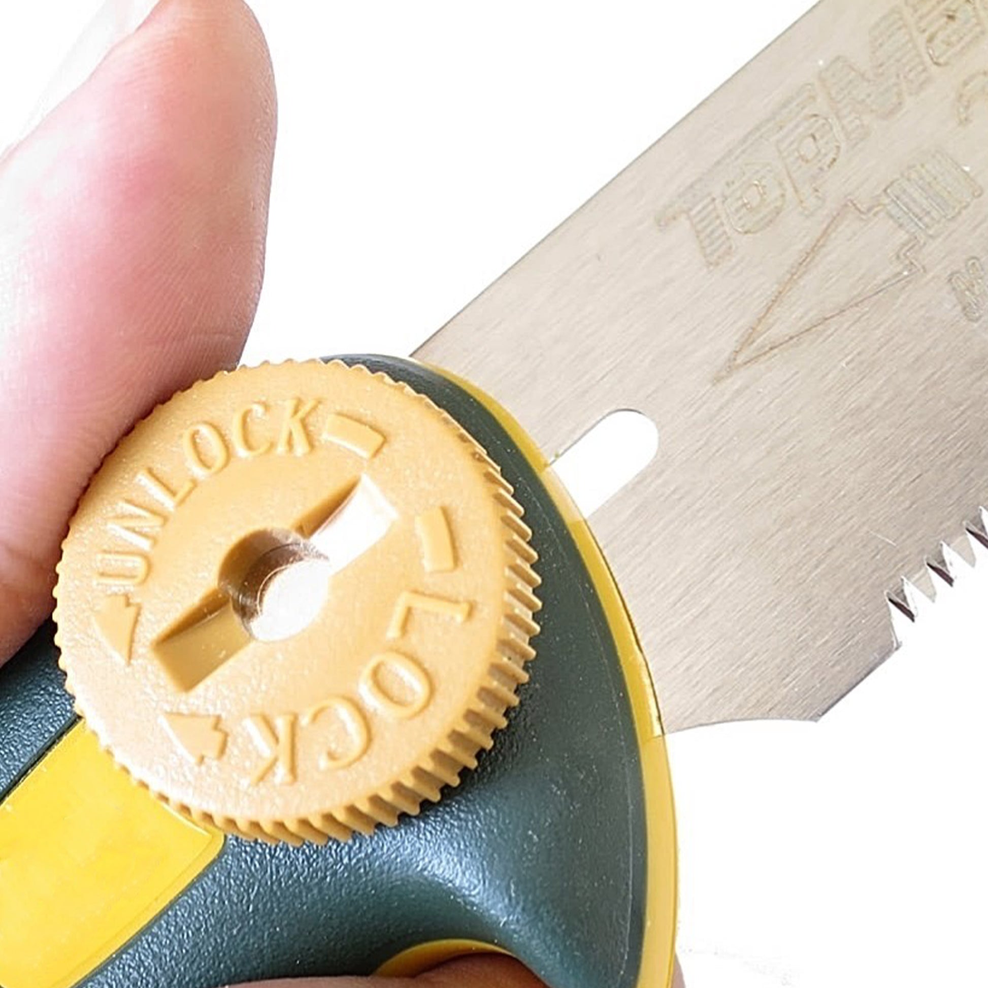 A close-up of the thumb screw fit of the TopMan-Z Pistol S-160 Handle. Shown on a white background.