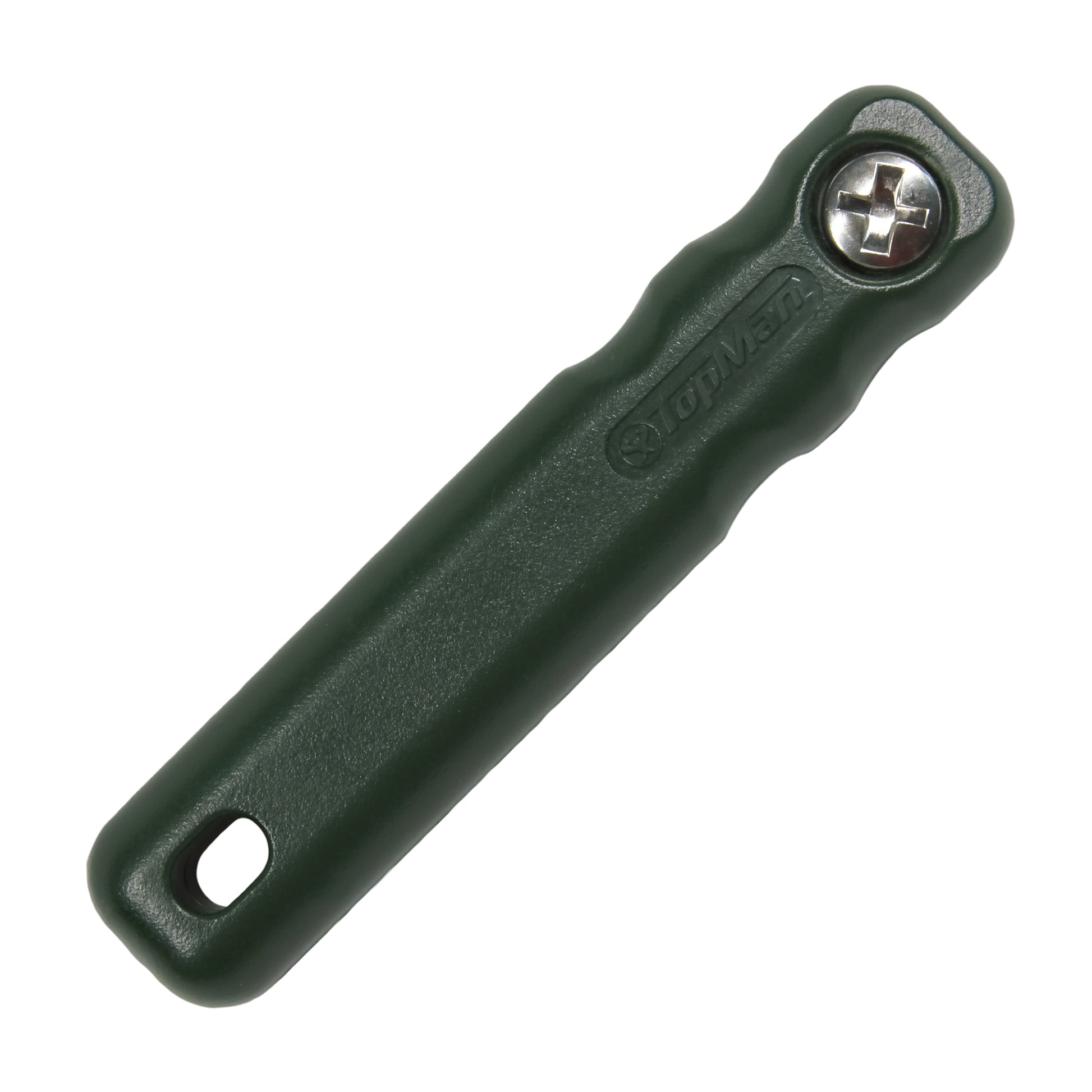 The TopMan-Z Straight S-150 Green Handle. Shown on a white background.
