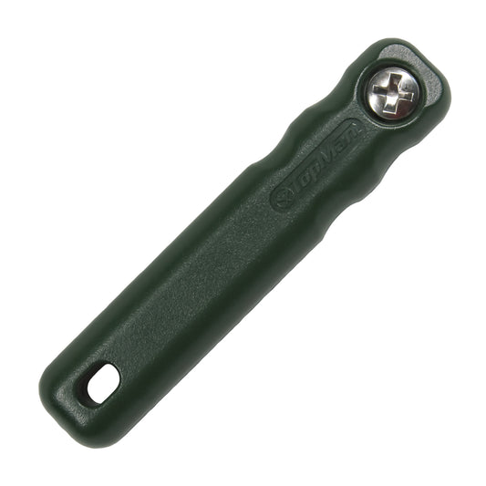 The TopMan-Z Straight S-150 Green Handle. Shown on a white background.