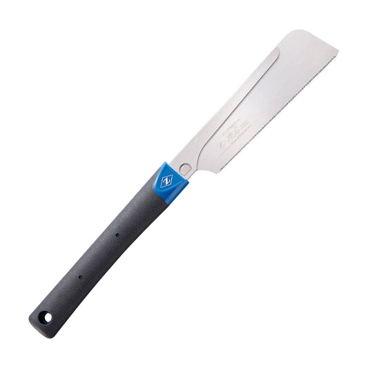 The Zetsaw Hardwood H-150 Dozuki-nokogiri Japanese Saw. Shown with a plastic handle and on a white background.