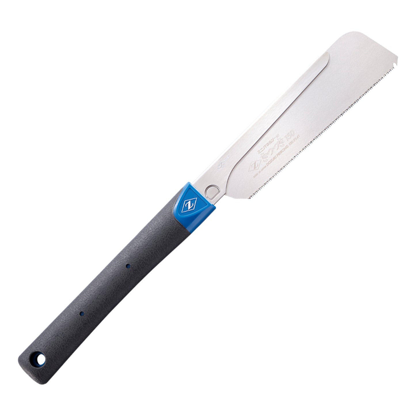 The Zetsaw Piercing H-150 Dozuki-nokogiri Japanese Saw. Shown with a plastic handle and on a white background.