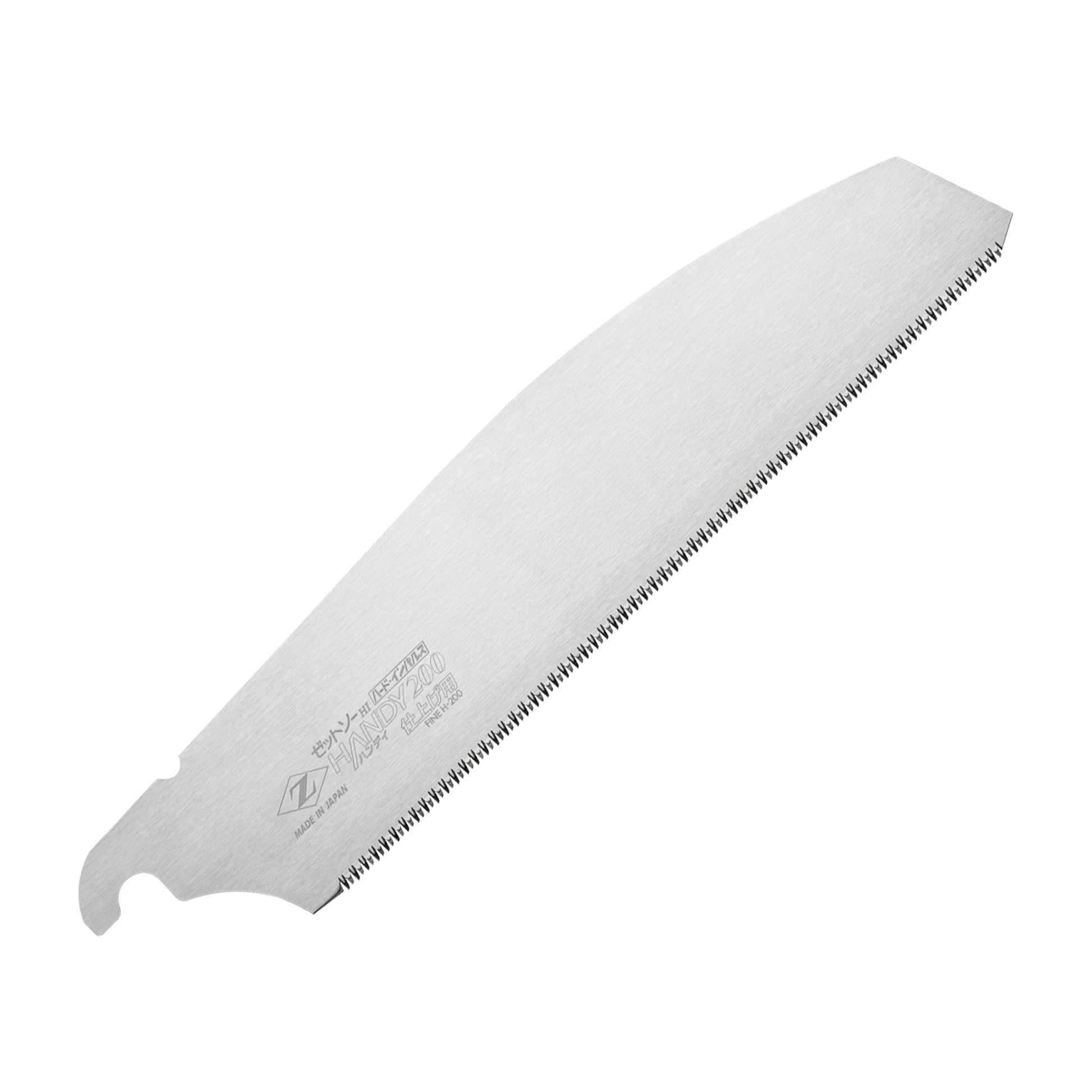 Replacement Blades for the Zetsaw Handy200 Fine Anahiki-nokogiri Folding Japanese Saw. Shown on a white background.