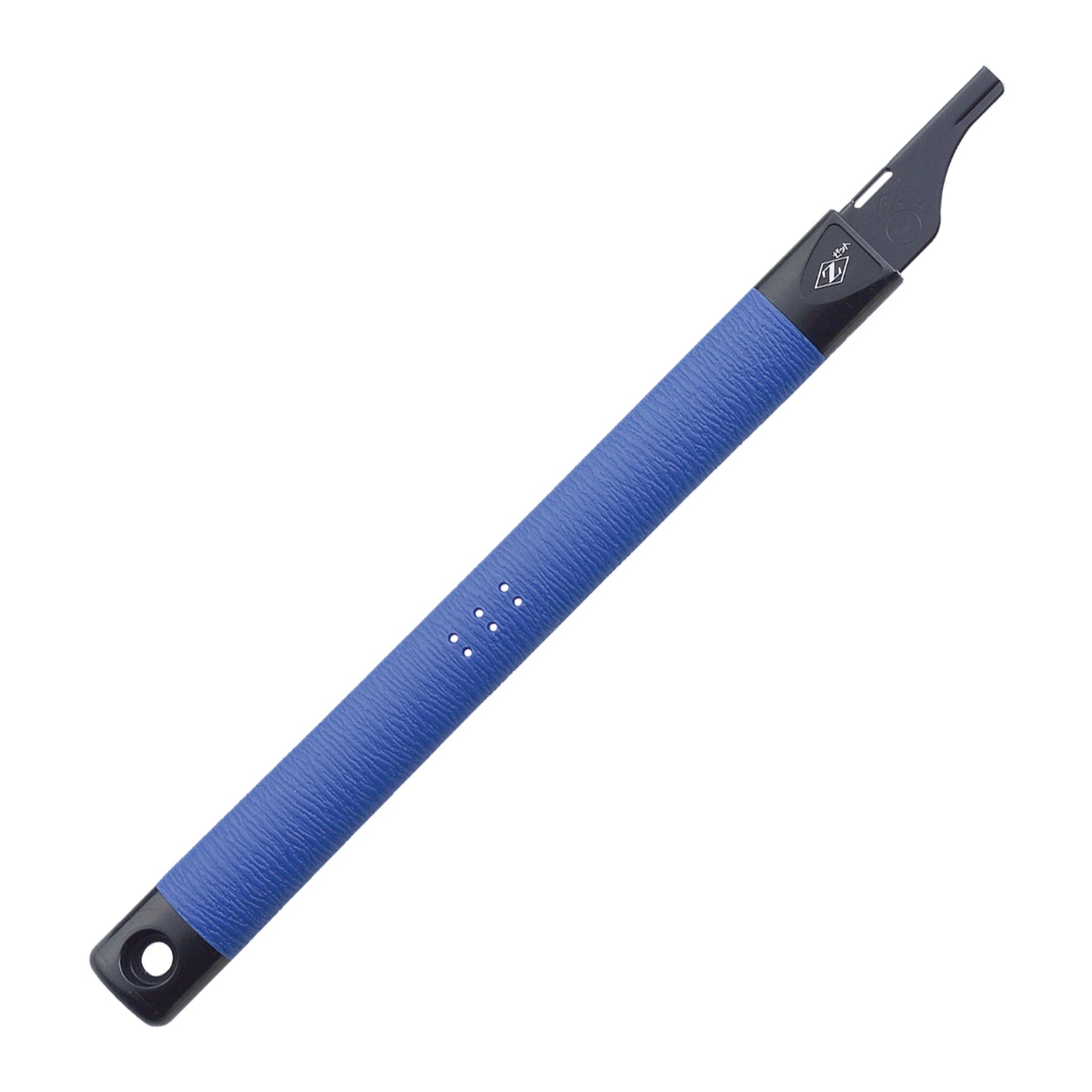 The Zetsaw Straight H-300 Blue Handle. Shown on a white background.