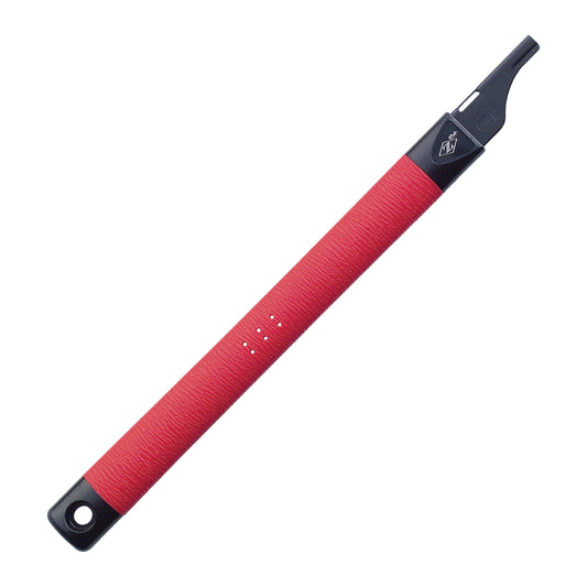 The Zetsaw Straight H-300 Red Handle. Shown on a white background.