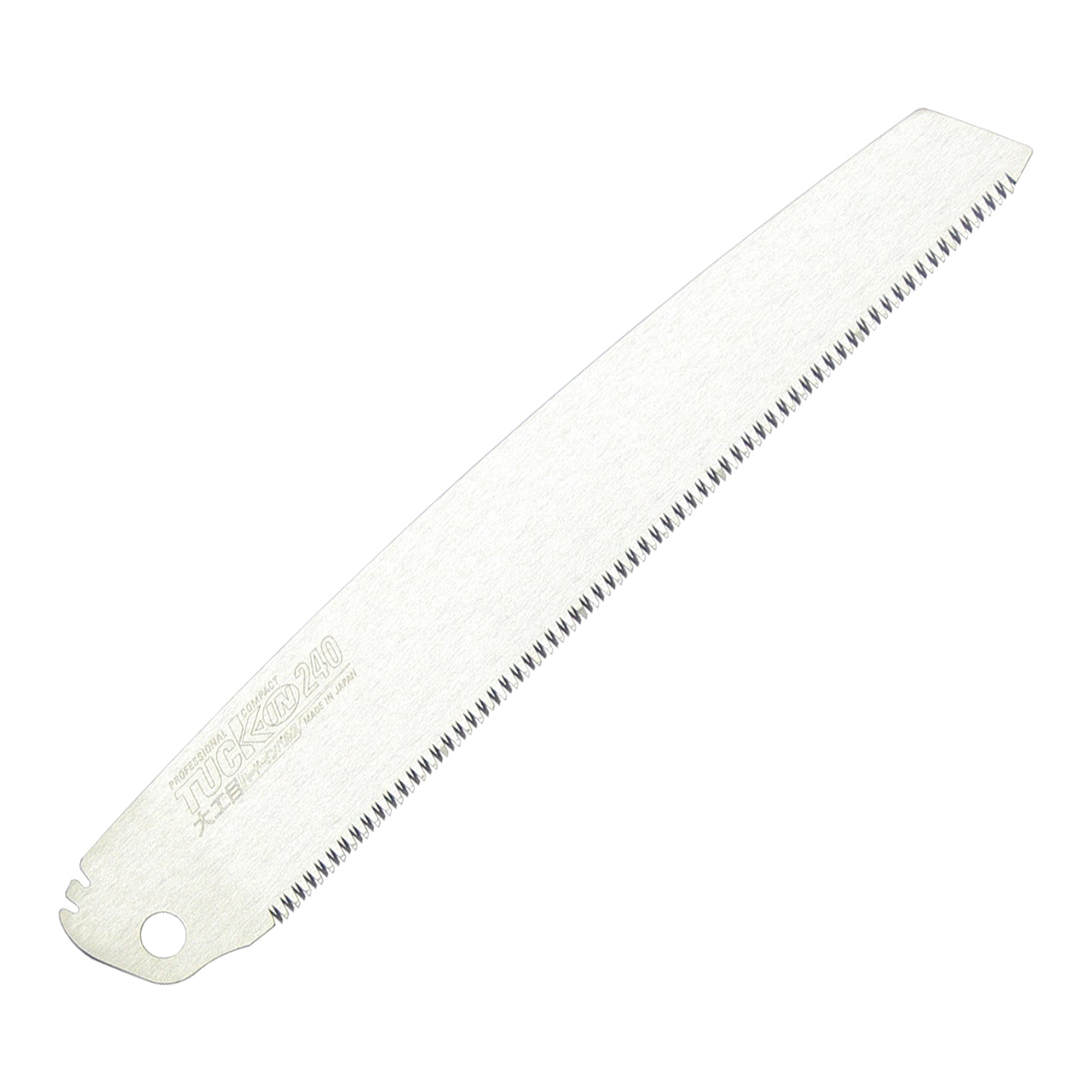 Replacement blades for the Zetsaw TUCK-IN 240 Daikume Japanese Saws. Shown on a white background.