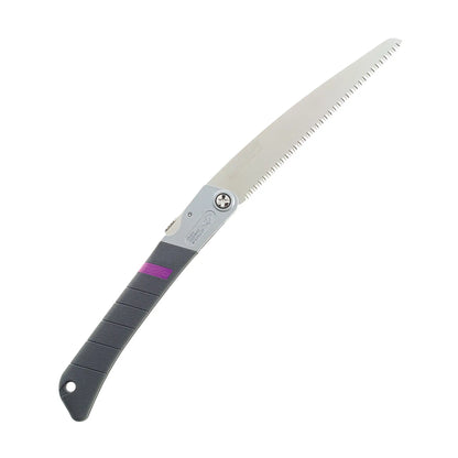 The Zetsaw TUCK-IN 240 Coarse Folding Japanese Saw. Shown unfolded and on a white background.