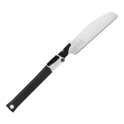The Zetsaw V Handy200 FIne Anahiki-nokogiri Folding Japanese Saw. Shown on a white background.